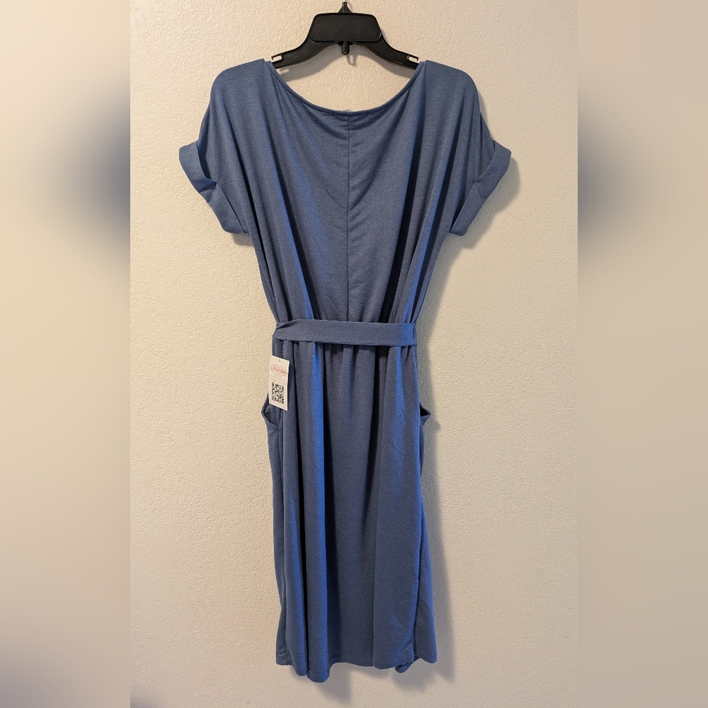 Chris & Carol Casual Blue Dress - Picture 2 of 7
